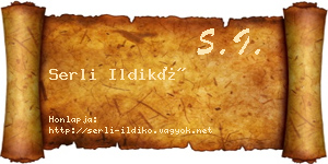 Serli Ildikó névjegykártya