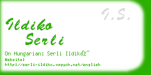 ildiko serli business card